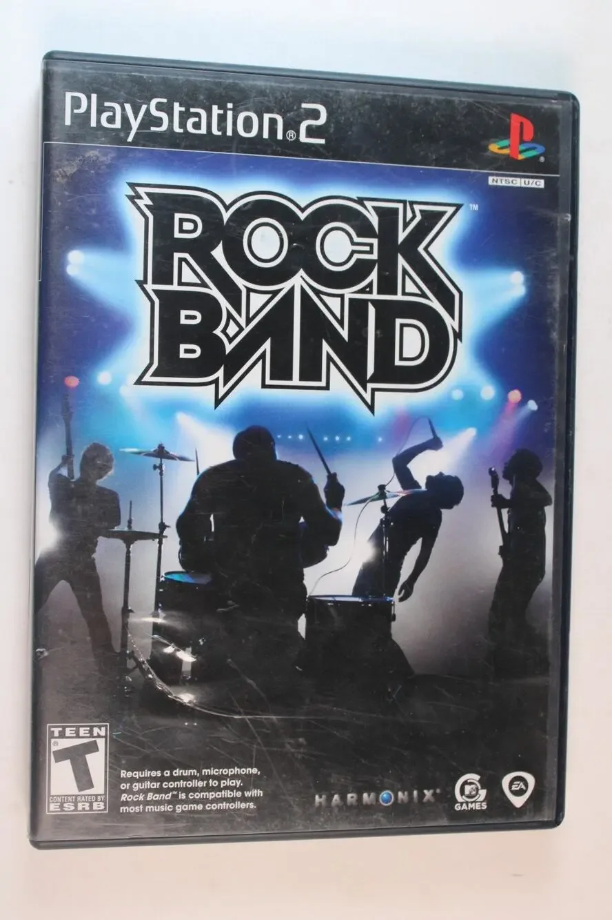 Rock Band (Sony PlayStation 2, 2007, PS2) Authentic, Complete, tested